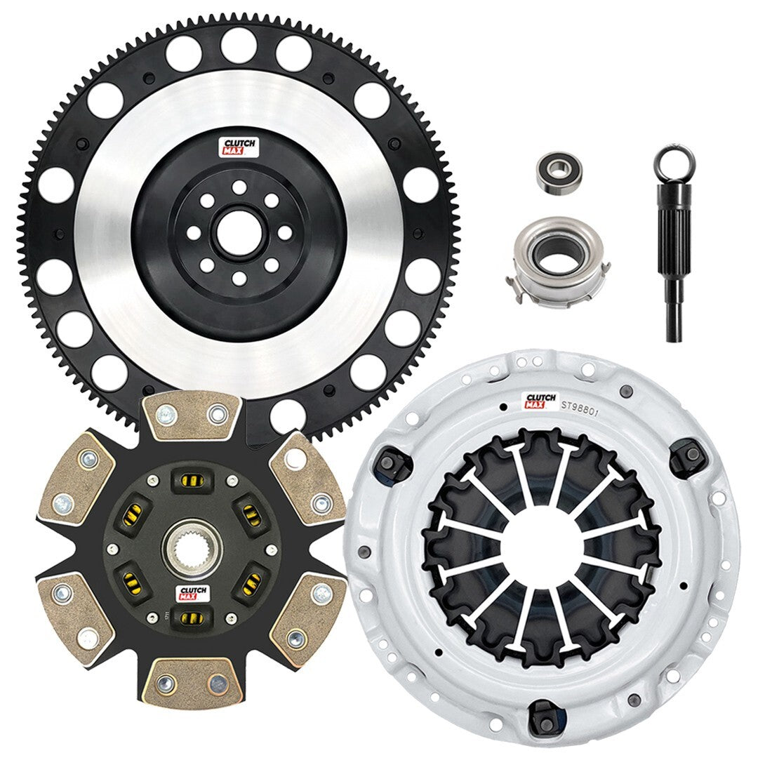 CLUTCHMAX STAGE 3 CLUTCH KIT & PERFORMANCE CHROMOLY FLYWHEEL BUNDLE SET [CM16089HDCLSF-ST3]