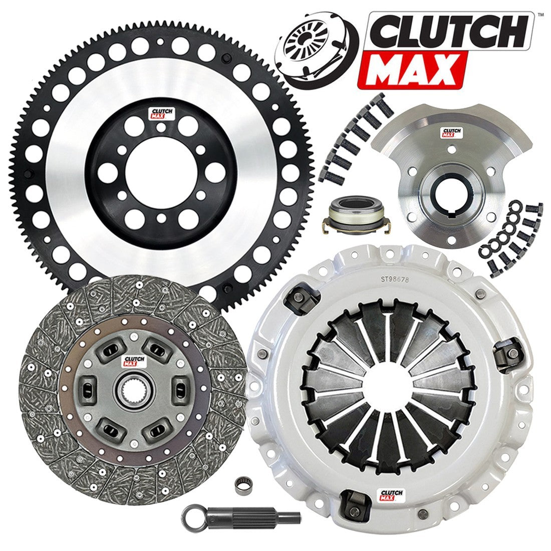CLUTCHMAX STAGE 1 CLUTCH KIT & PERFORMANCE CHROMOLY FLYWHEEL COUNTER WEIGHT BUNDLE SET [CM10061HDLSF-CW-03-ST1]