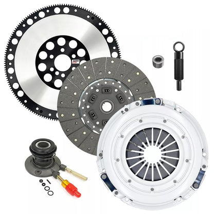 CLUTCHMAX OEM CLUTCH KIT & PERFORMANCE CHROMOLY FLYWHEEL WITH SLAVE CYLINDER BUNDLE SET [CM04173HDWS-LSF04173-CK]