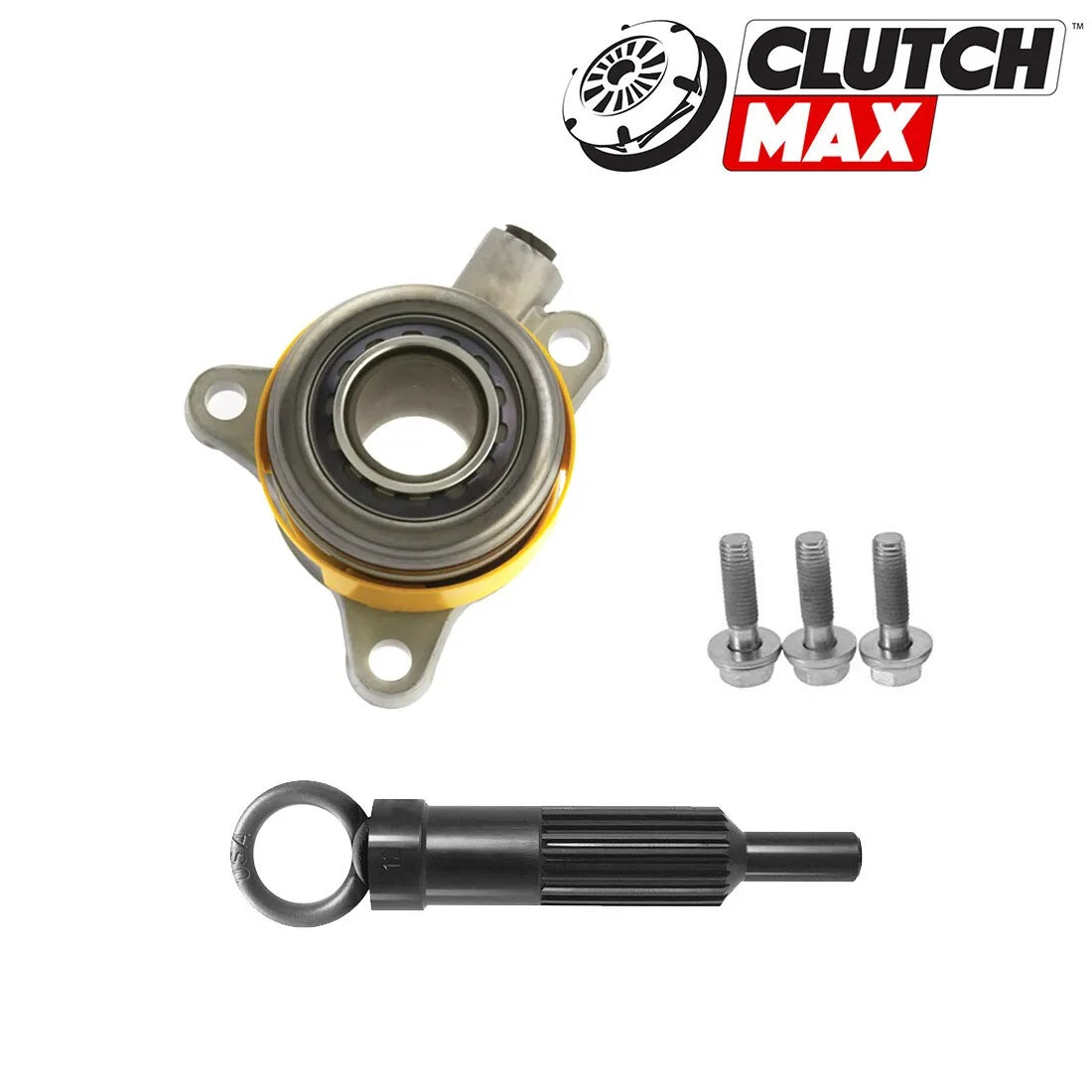 CLUTCHMAX  STAGE 4 CLUTCH KIT & PERFORMANCE CHROMOLY FLYWHEEL WITH SLAVE CYLINDER BUNDLE SET [CM16124HDDWS-LSF16280-ST4]