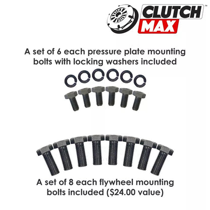 CLUTCHMAX STAGE 1R CLUTCH KIT & PERFORMANCE CHROMOLY FLYWHEEL BUNDLE SET [CM03262HDRLSF-ST1R]