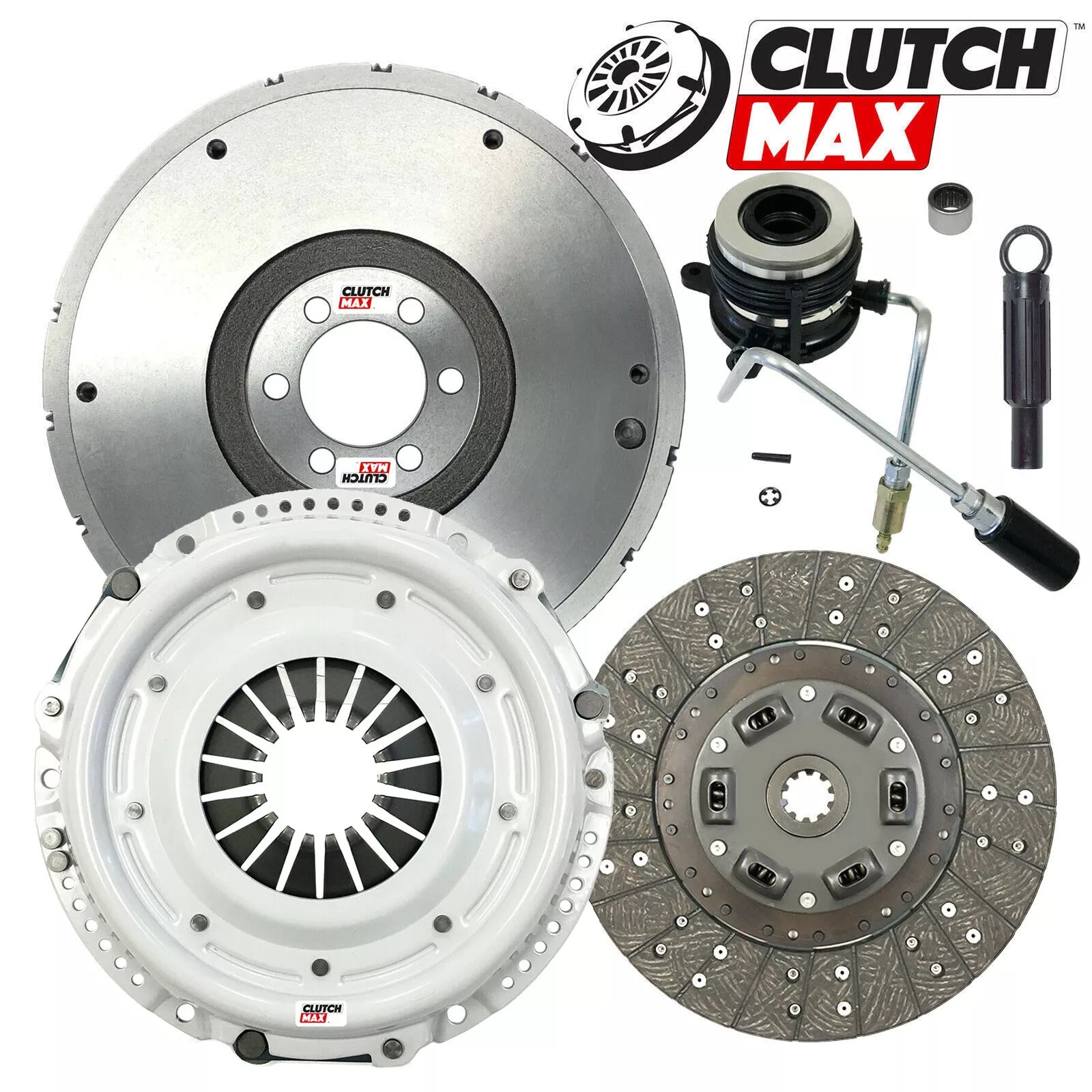 CLUTCHMAX OEM CLUTCH KIT & FLYWHEEL WITH SLAVE CYLINDER BUNDLE SET [CM01034HDWS-FW167002-CK]