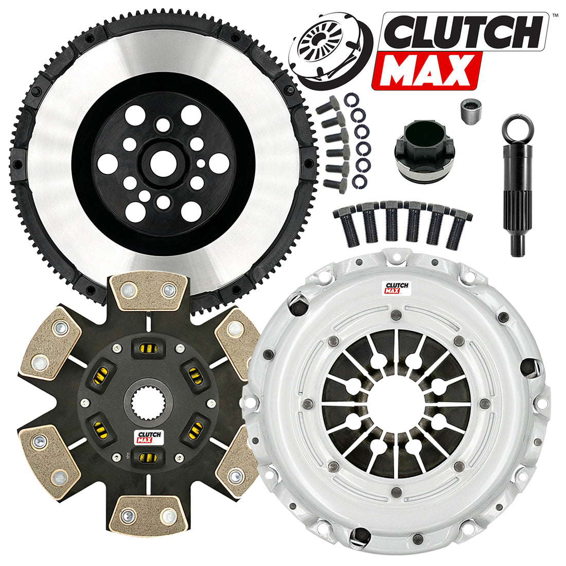 CLUTCHMAX STAGE 2 CLUTCH KIT & PERFORMANCE CHROMOLY FLYWHEEL BUNDLE SET [CM03164HDLSF-ST2]