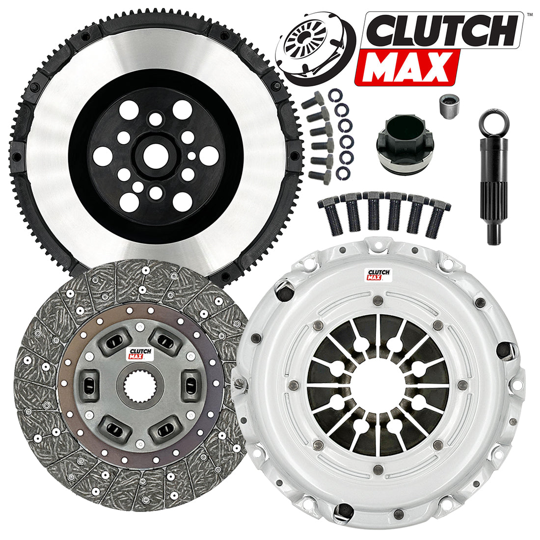 CLUTCHMAX STAGE 1 CLUTCH KIT & PERFORMANCE CHROMOLY FLYWHEEL BUNDLE SET [CM03164HDLSF-ST1]