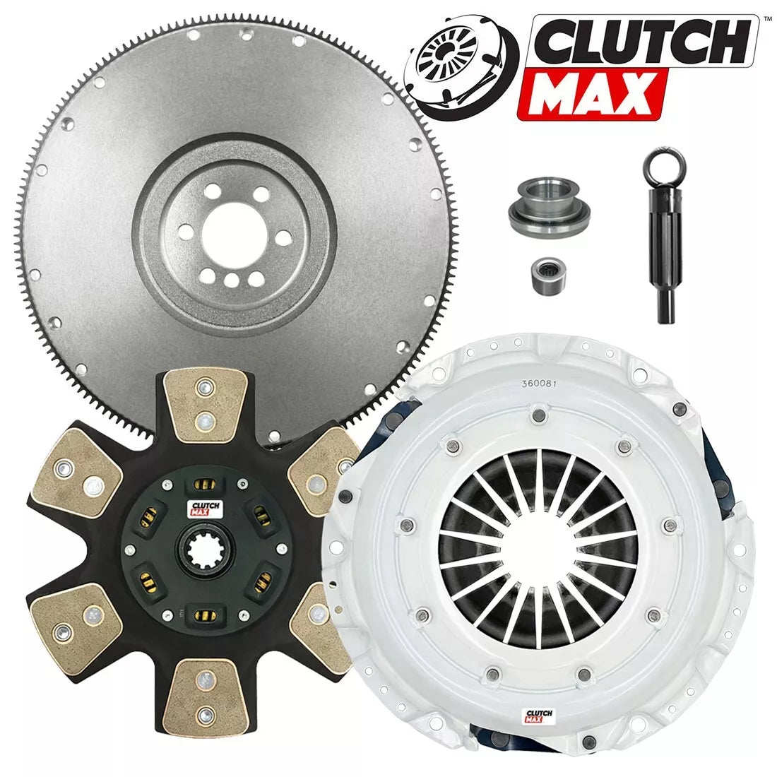 CLUTCHMAX  STAGE 3 CLUTCH KIT & FLYWHEEL BUNDLE SET [CM04121HDC-FW167529-ST3]