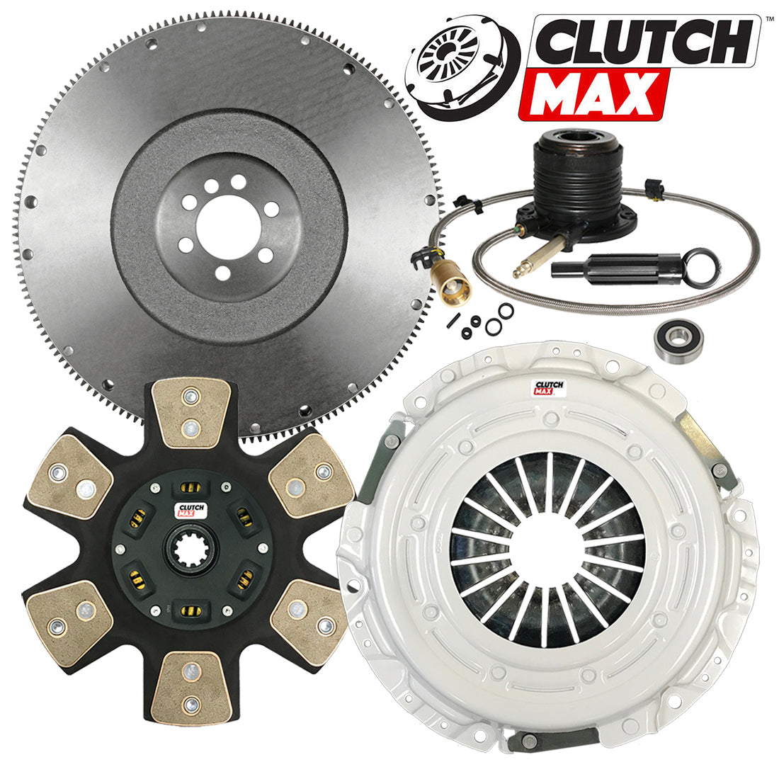 CLUTCHMAX STAGE 3 CLUTCH SLAVE KIT & FLYWHEEL BUNDLE SET [CM04151HDCWS-FW167575-ST3]