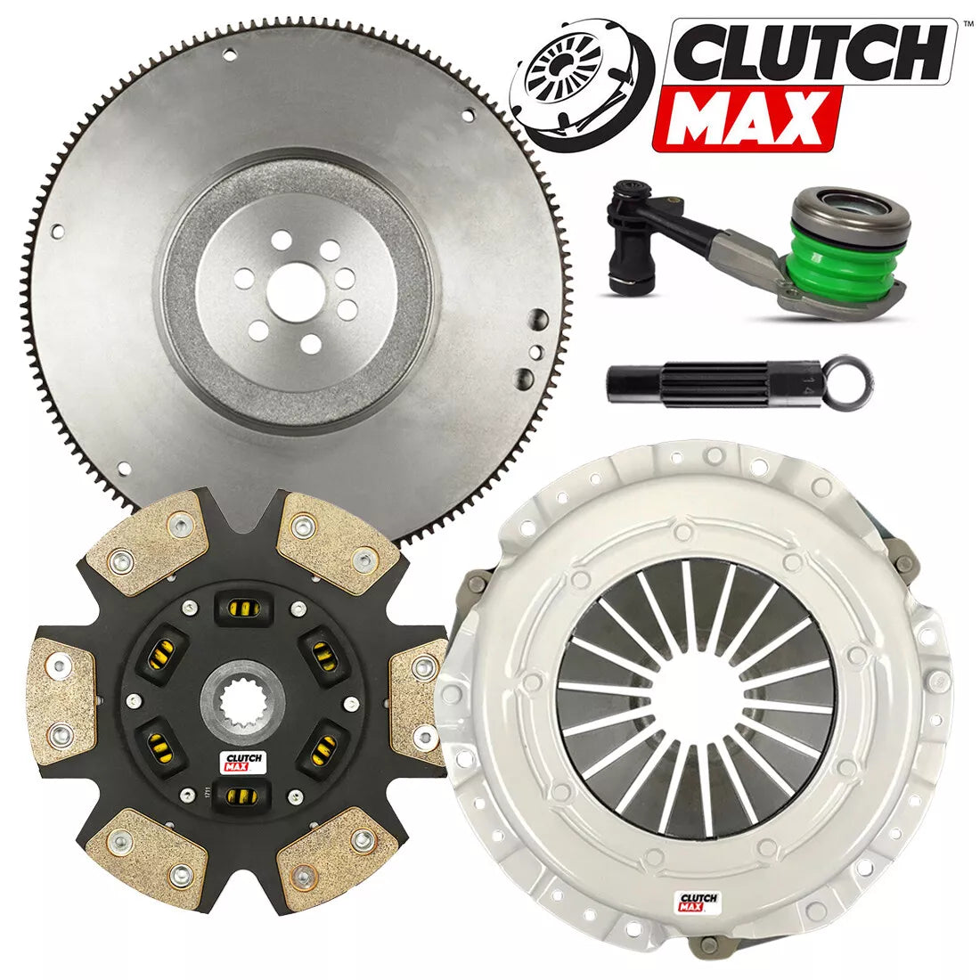 CLUTCHMAX  STAGE 3 CLUTCH KIT & FLYWHEEL WITH SLAVE CYLINDER BUNDLE SET [CM04159HDCWS-FW167500-ST3]