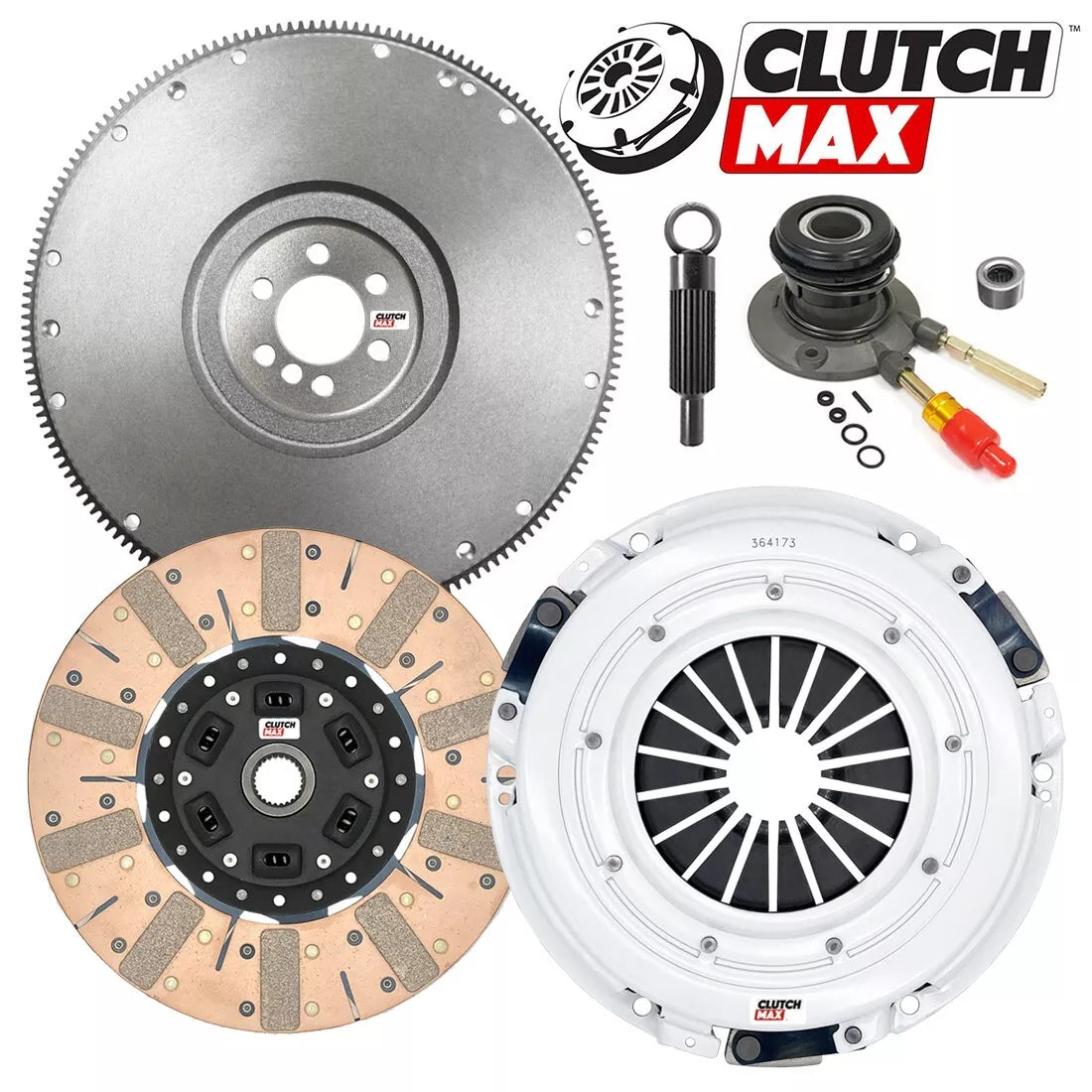 CLUTCHMAX STAGE 3 CLUTCH KIT & FLYWHEEL WITH SLAVE CYLINDER BUNDLE SET [CM04173DFWS-FW167578-ST3]