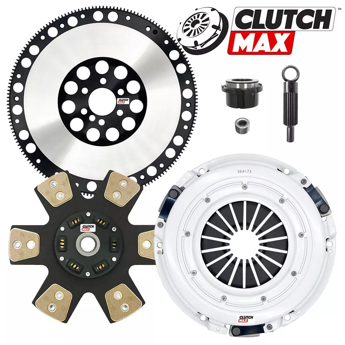 CLUTCHMAX  STAGE 4 CLUTCH KIT & PERFORMANCE CHROMOLY FLYWHEEL BUNDLE SET [CM04173HDCLSF-ST4]