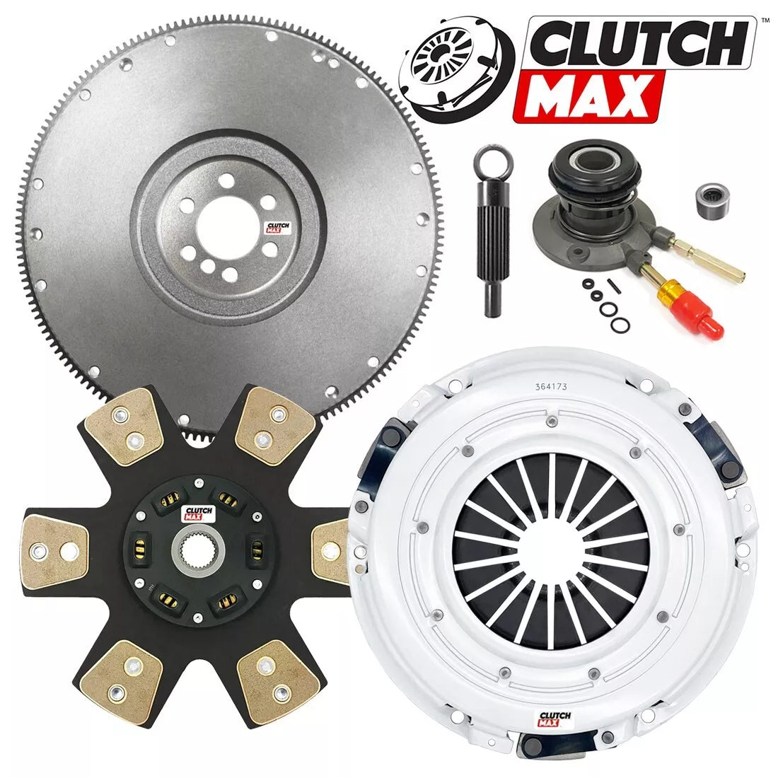 CLUTCHMAX  STAGE 4 CLUTCH KIT & FLYWHEEL WITH SLAVE CYLINDER BUNDLE SET [CM04173HDCWS-FW167578-ST4]