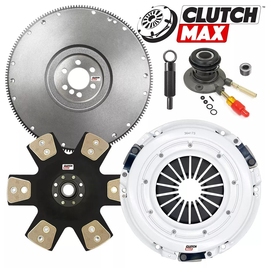 CLUTCHMAX  STAGE 5 CLUTCH KIT & FLYWHEEL WITH SLAVE CYLINDER BUNDLE SET [CM04173HDDWS-FW167578-ST5]