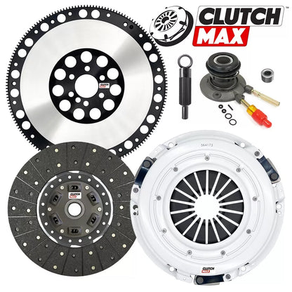 CLUTCHMAX  STAGE 2 CLUTCH KIT & PERFORMANCE CHROMOLY FLYWHEEL WITH SLAVE CYLINDER BUNDLE SET [CM04173HDWS-LSF04173-ST2]
