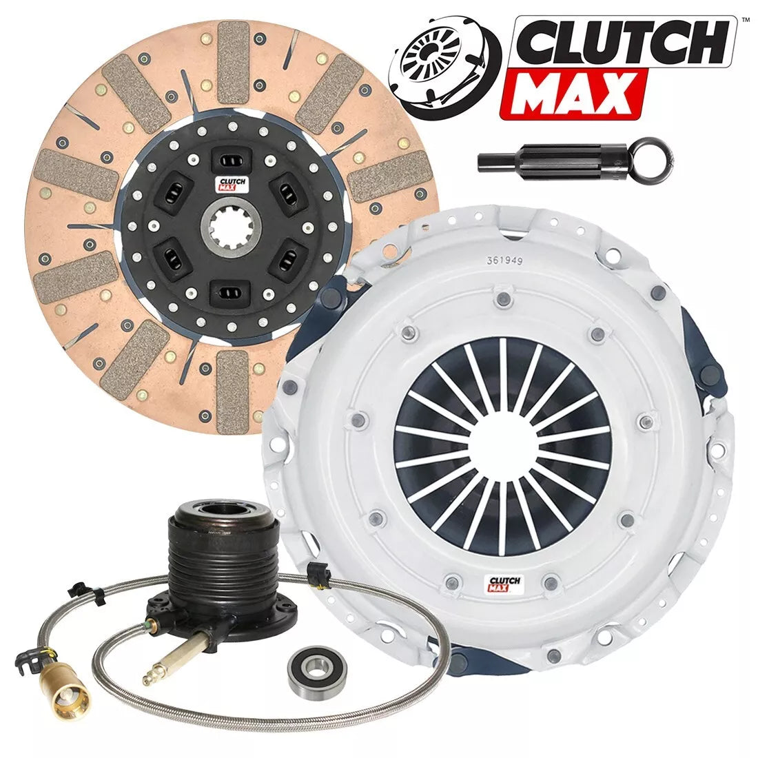 CLUTCHMAX  STAGE 3 CLUTCH KIT WITH SLAVE CYLINDER BUNDLE SET [CM04182DFWS-ST3]