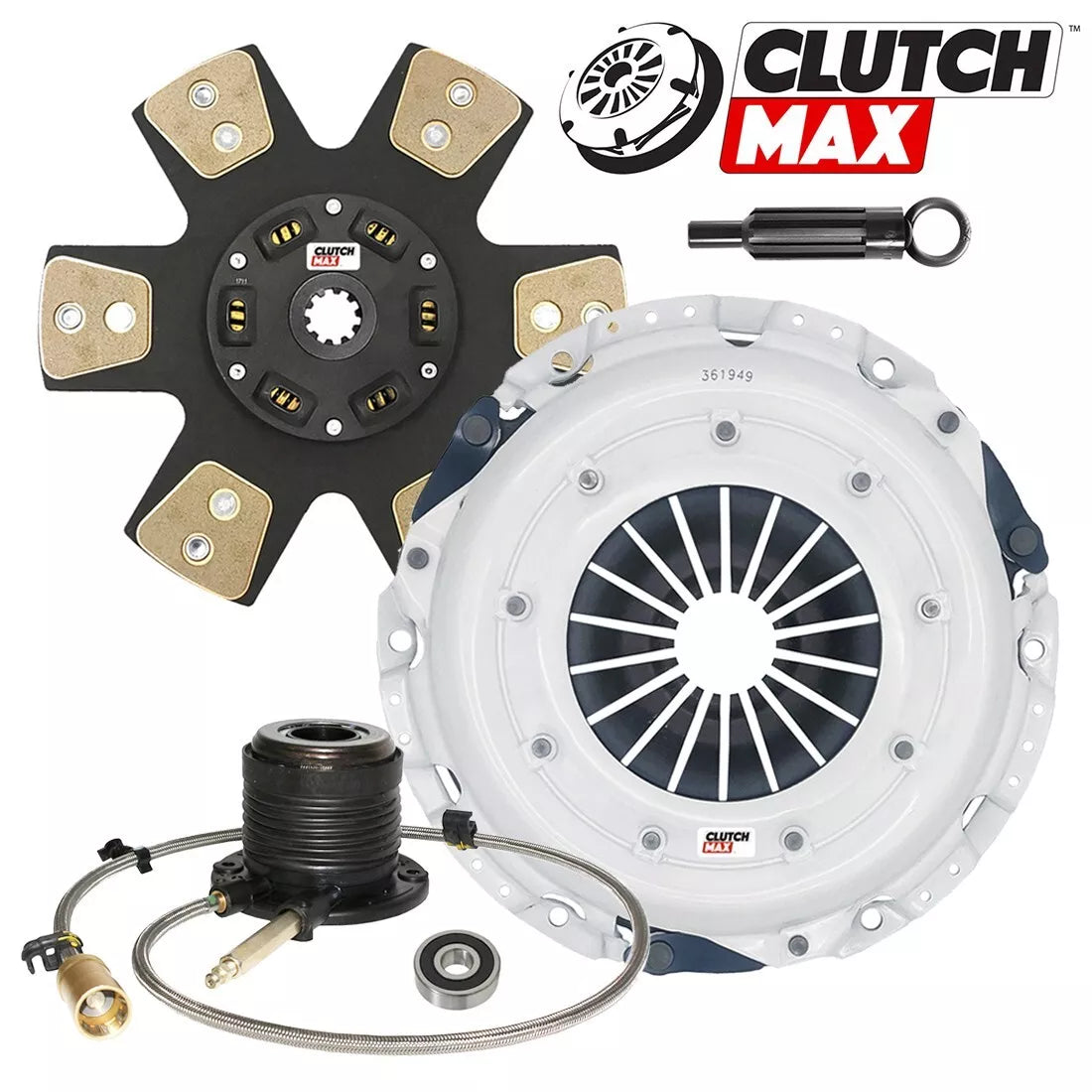 CLUTCHMAX  STAGE 4 CLUTCH KIT WITH SLAVE CYLINDER BUNDLE SET [CM04182HDCWS-ST4]