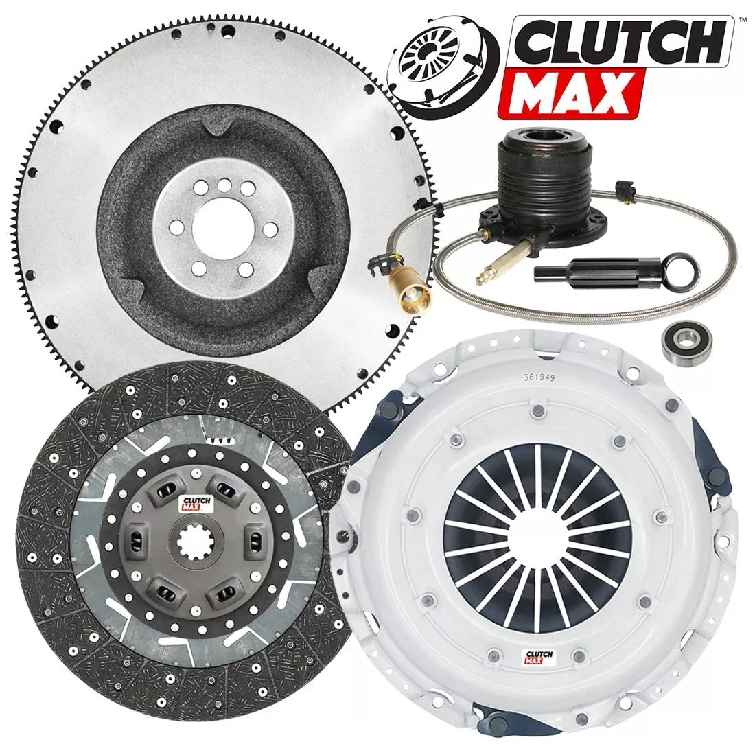 CLUTCHMAX  STAGE 1 CLUTCH KIT & FLYWHEEL WITH SLAVE CYLINDER BUNDLE SET [CM04182HDWS-FW167577-ST1]