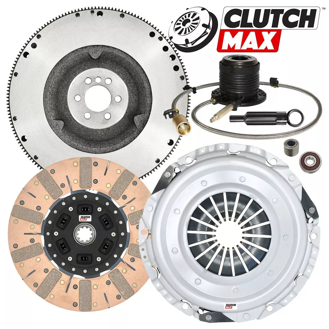 CLUTCHMAX  STAGE 3 CLUTCH KIT & FLYWHEEL WITH SLAVE CYLINDER BUNDLE SET [CM04201DFWS-FW167577-ST3]