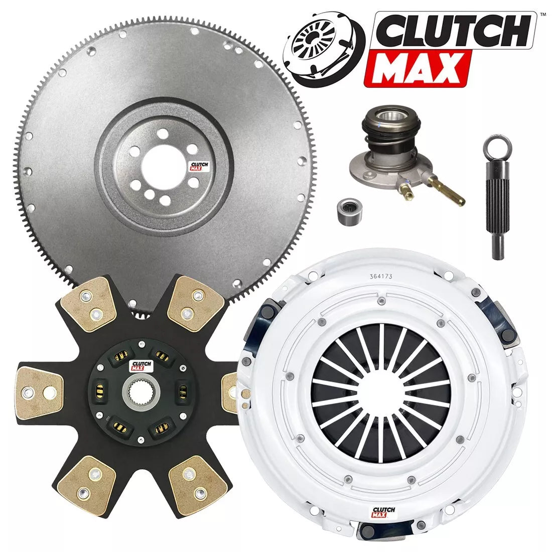 CLUTCHMAX STAGE 4 CLUTCH KIT & FLYWHEEL WITH SLAVE CYLINDER BUNDLE SET [CM04222HDCWS-FW167578-ST4]