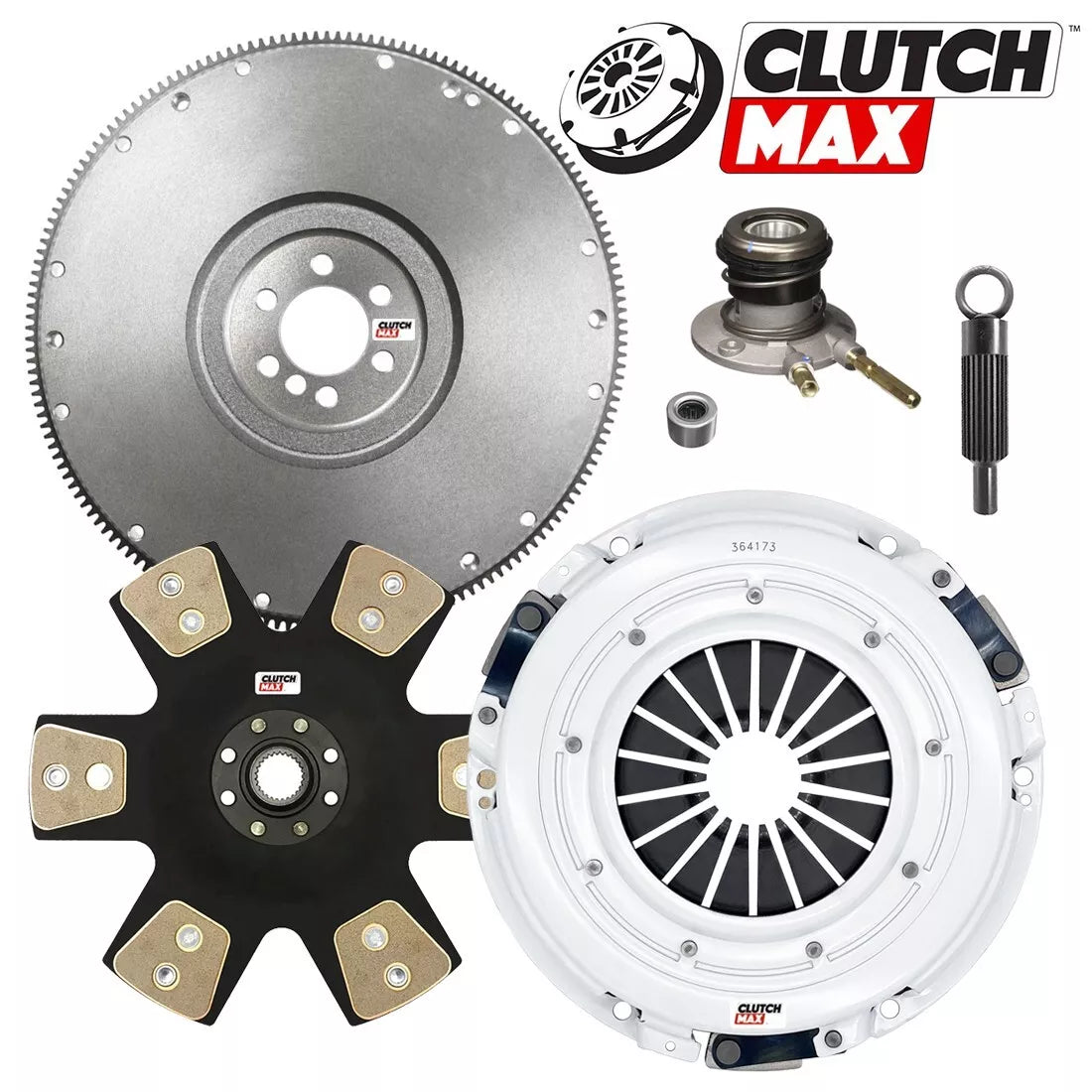 CLUTCHMAX STAGE 5 CLUTCH KIT & FLYWHEEL WITH SLAVE CYLINDER BUNDLE SET [CM04222HDDWS-FW167578-ST5]