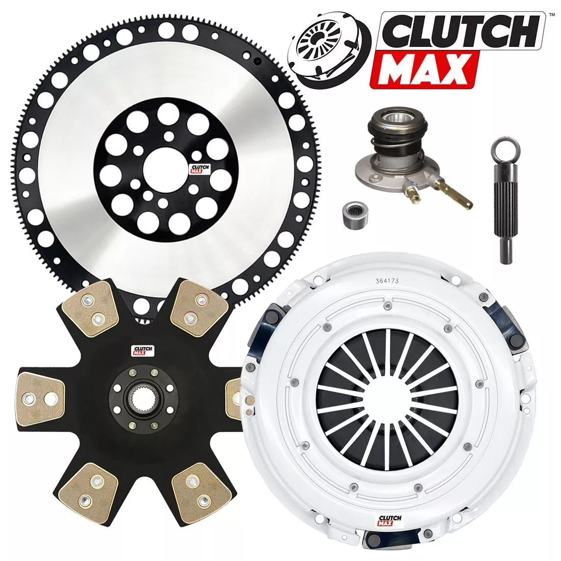 CLUTCHMAX STAGE 5 CLUTCH KIT & PERFORMANCE CHROMOLY FLYWHEEL BUNDLE SET [CM04222HDDWS-LSF04173-ST5]