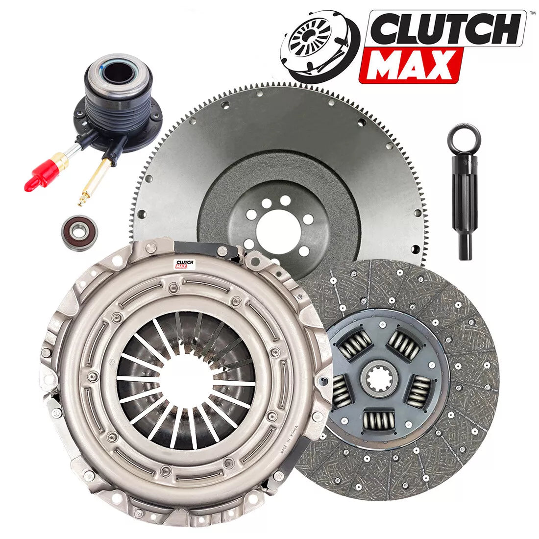 CLUTCHMAX  OEM CLUTCH KIT & FLYWHEEL WITH SLAVE CYLINDER BUNDLE SET [CM04231HDWS-FW167575-CK]