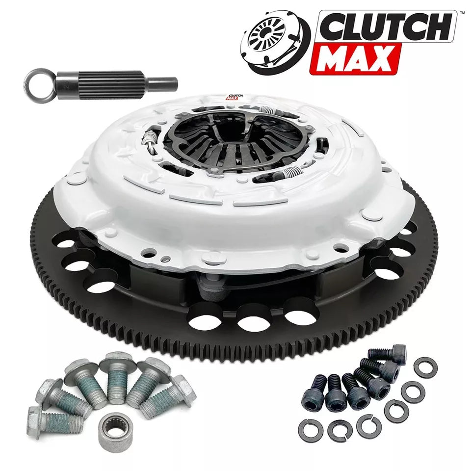 CLUTCHMAX OEM TWIN PLATE CLUTCH KIT & PERFORMANCE CHROMOLY FLYWHEEL BUNDLE SET [CM04232MP-CK]