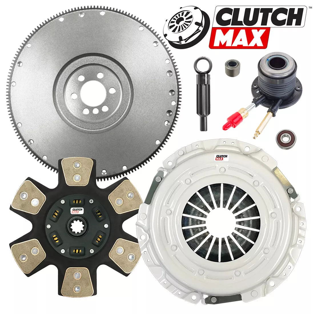 CLUTCHMAX  STAGE 3 CLUTCH KIT & FLYWHEEL WITH SLAVE CYLINDER BUNDLE SET [CM04253HDCWS-FW167529-ST3]