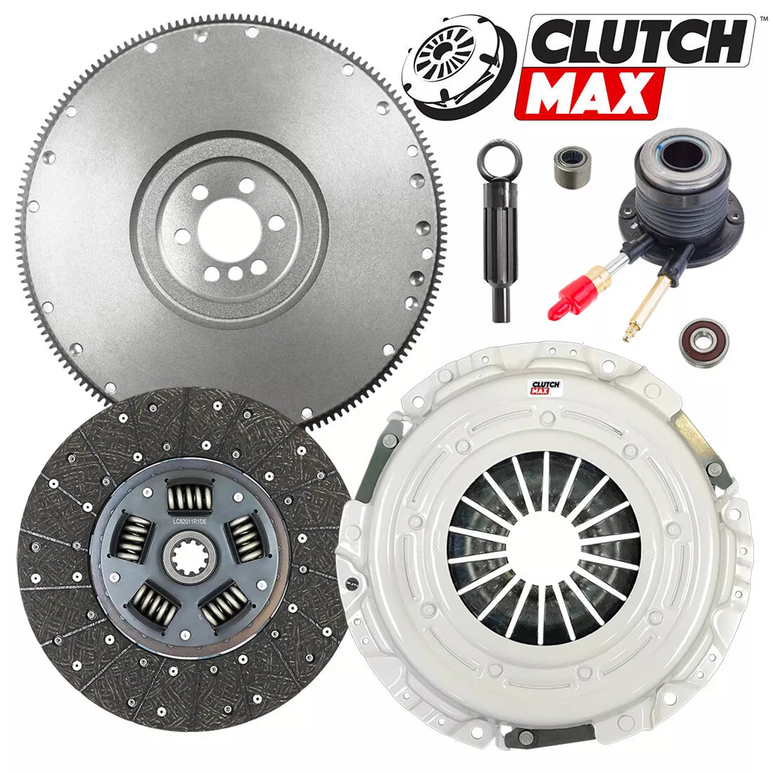 CLUTCHMAX  STAGE 2 CLUTCH KIT & FLYWHEEL WITH SLAVE CYLINDER BUNDLE SET [CM04253HDWS-FW167529-ST2]