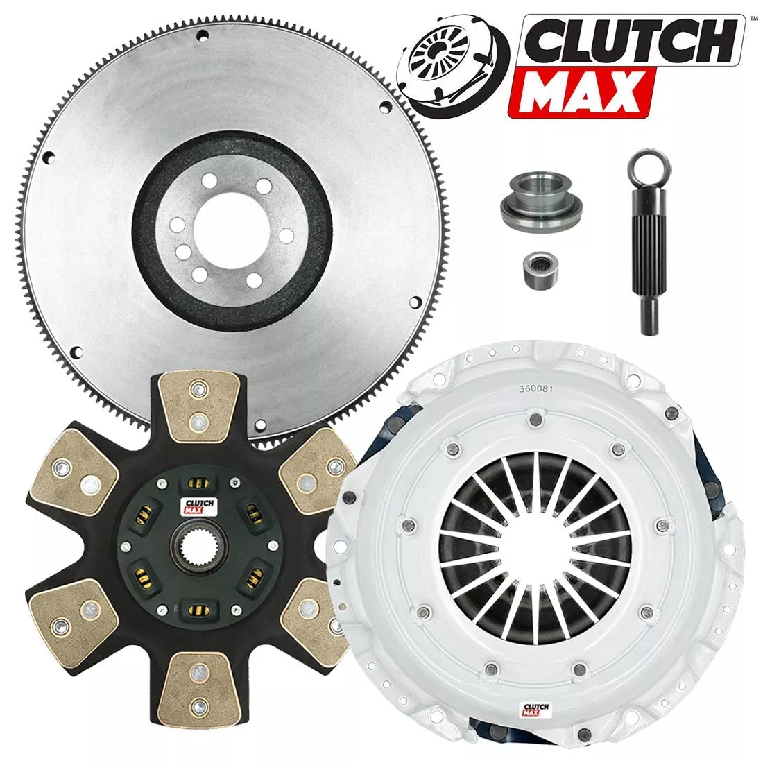 CLUTCHMAX STAGE 4 CLUTCH KIT & FLYWHEEL BUNDLE SET [CM04504HDC-FW167976-ST4]