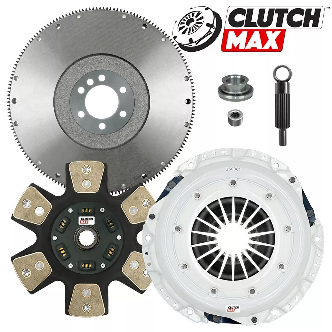 CLUTCHMAX  STAGE 4 CLUTCH KIT & FLYWHEEL BUNDLE SET [CM04504HDC-FW167654-ST4]