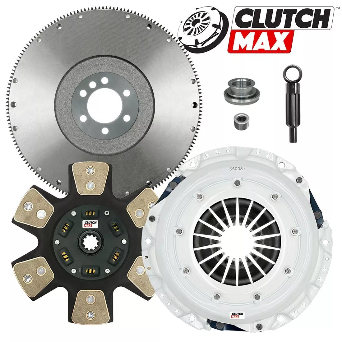 CLUTCHMAX  STAGE 3 CLUTCH KIT & FLYWHEEL BUNDLE SET [CM04505HDC-FW167654-ST3]