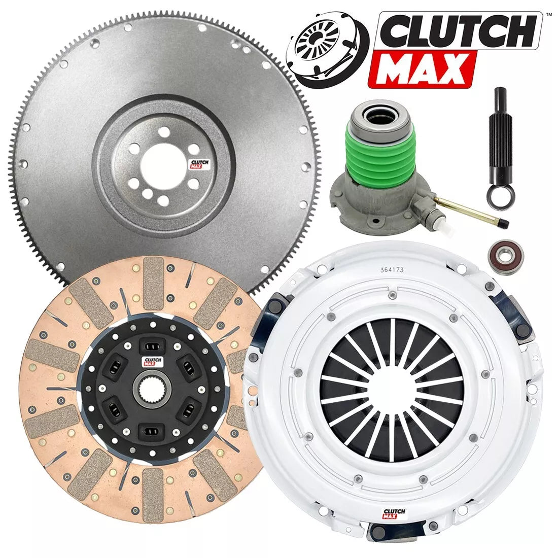 CLUTCHMAX  STAGE 3 CLUTCH KIT & FLYWHEEL WITH SLAVE CYLINDER BUNDLE SET [CM04804DFWS-FW167578-ST3]