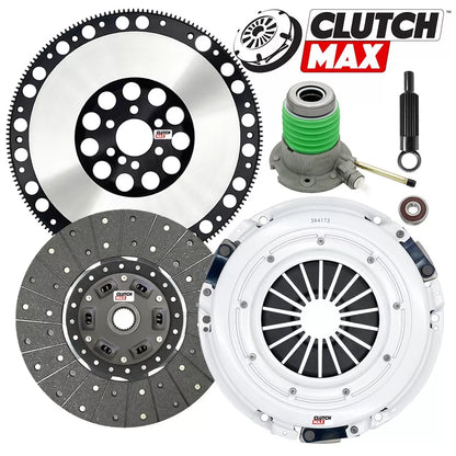CLUTCHMAX  STAGE 1 CLUTCH KIT & PERFORMANCE CHROMOLY FLYWHEEL WITH SLAVE CYLINDER BUNDLE SET [CM04804HDWS-LSF04173-ST1]