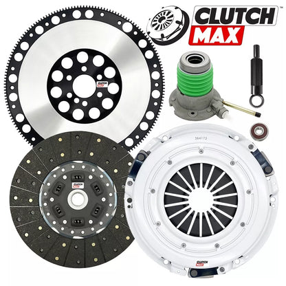 CLUTCHMAX  STAGE 2 CLUTCH KIT & PERFORMANCE CHROMOLY FLYWHEEL WITH SLAVE CYLINDER BUNDLE SET [CM04804SBWS+LSF04173-ST2X]