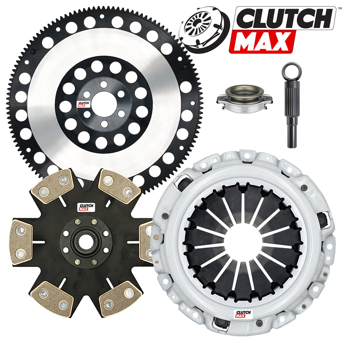 CLUTCHMAX STAGE 4 CLUTCH KIT & PERFORMANCE CHROMOLY FLYWHEEL BUNDLE SET [CM06071HDDLSF-ST4]