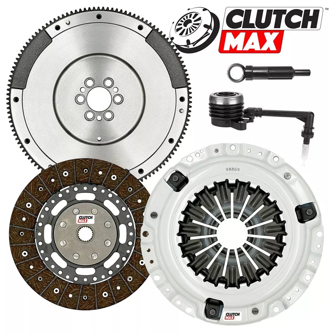 CLUTCHMAX  STAGE 1 CLUTCH KIT & FLYWHEEL WITH SLAVE CYLINDER BUNDLE SET [CM06084HDRWS+FW167973-ST1R]