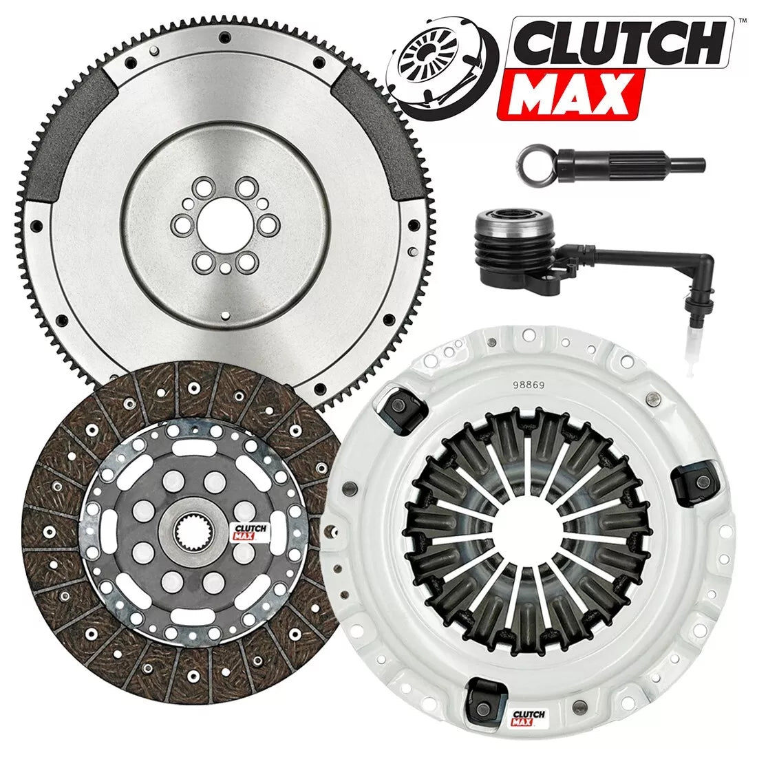 CLUTCHMAX  STAGE 2 CLUTCH KIT & FLYWHEEL WITH SLAVE CYLINDER BUNDLE SET [CM06084HDRWS+FW167973-ST2R]