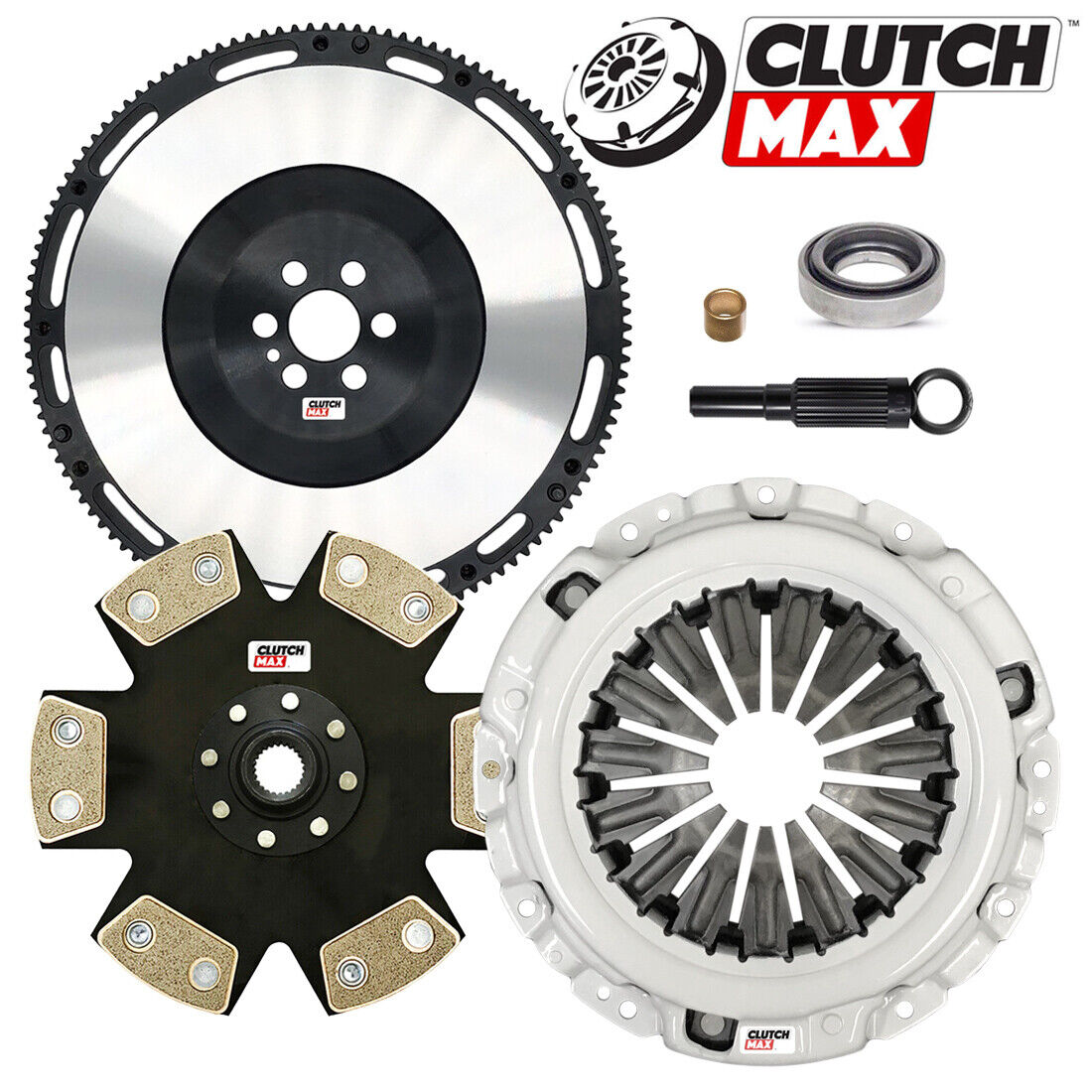 CLUTCHMAX  STAGE 4 CLUTCH KIT & PERFORMANCE CHROMOLY FLYWHEEL BUNDLE SET [CM06254HDDLSF-ST4]