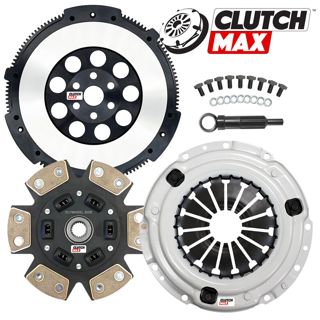 CLUTCHMAX  STAGE 3 CLUTCH KIT & PERFORMANCE CHROMOLY FLYWHEEL BUNDLE SET [CM06255HDCLSF-ST3]