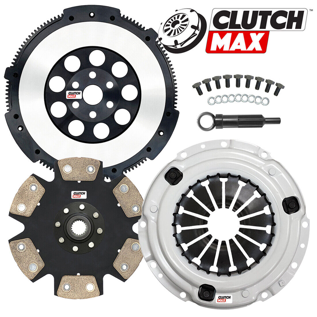 CLUTCHMAX  STAGE 4 CLUTCH KIT & PERFORMANCE CHROMOLY FLYWHEEL BUNDLE SET [CM06255HDDLSF-ST4]