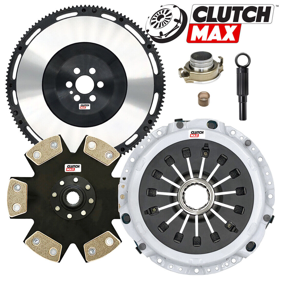 CLUTCHMAX  STAGE 4 CLUTCH KIT & PERFORMANCE CHROMOLY FLYWHEEL BUNDLE SET [CM06814HDDLSF-ST4]