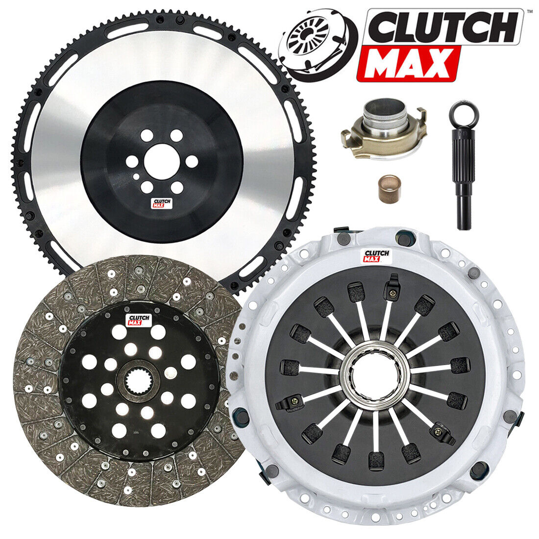 CLUTCHMAX  STAGE 2 CLUTCH KIT & PERFORMANCE CHROMOLY FLYWHEEL BUNDLE SET [CM06814HDRLSF-ST2R]