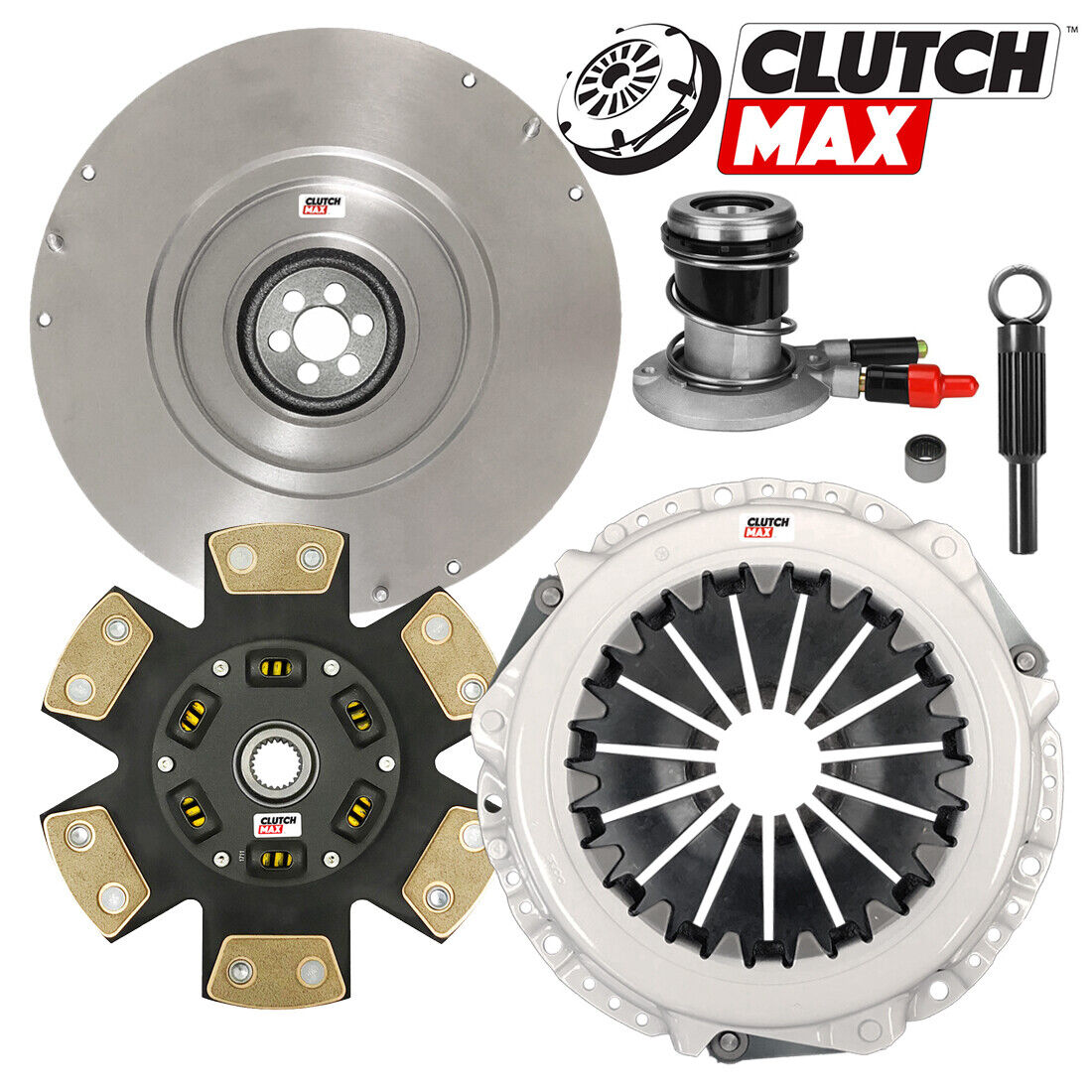 CLUTCHMAX STAGE 3 CLUTCH KIT & FLYWHEEL WITH SLAVE CYLINDER BUNDLE SET [CM07077HDCWS-FW167724-ST3]