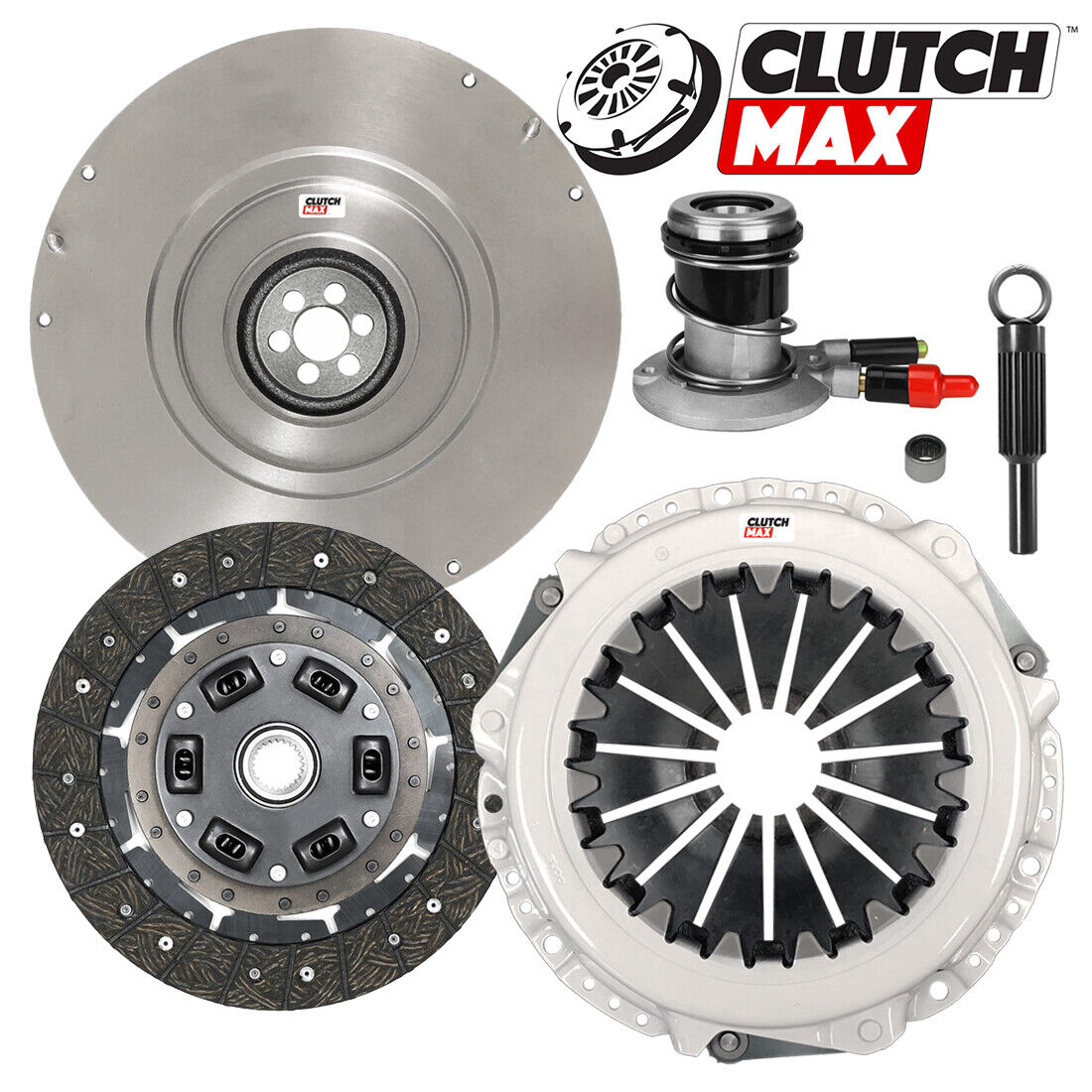 CLUTCHMAX STAGE 2 CLUTCH KIT & FLYWHEEL WITH SLAVE CYLINDER BUNDLE SET [CM07077HDWS-FW167724-ST2]