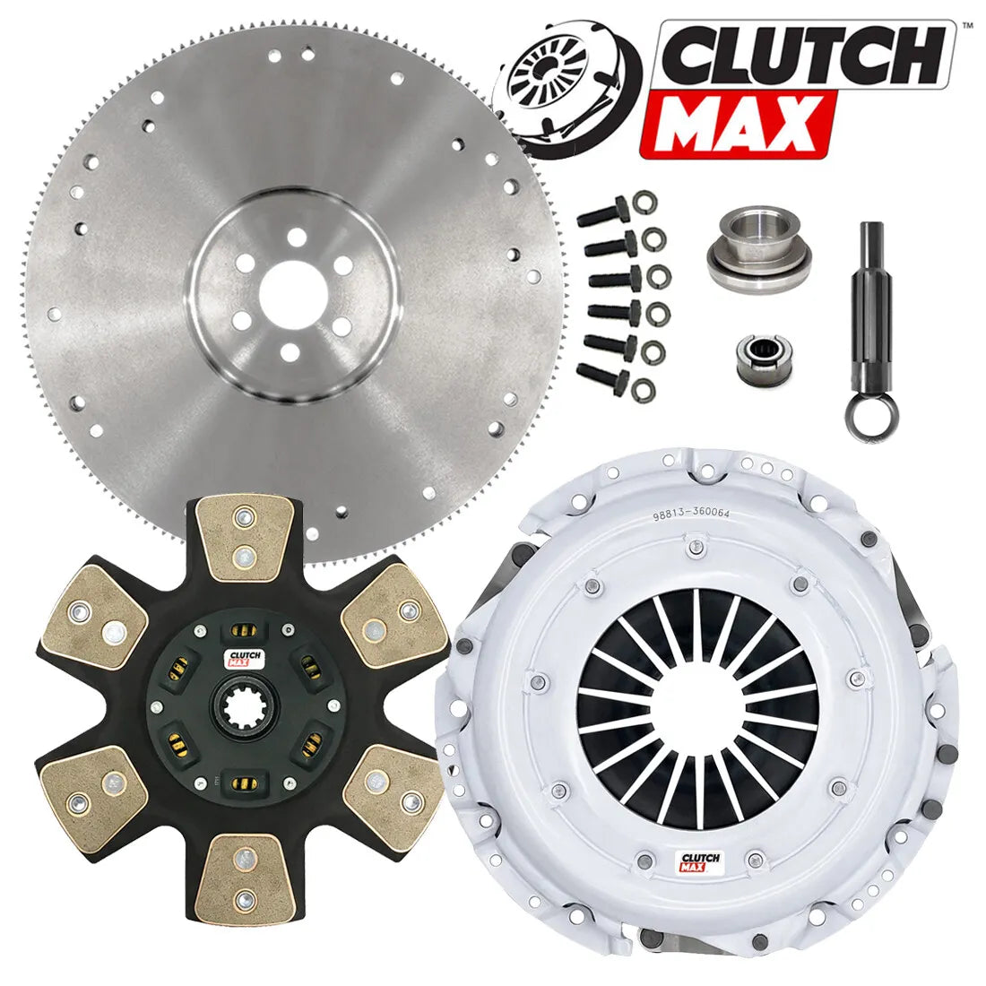 CLUTCHMAX  STAGE 4 CLUTCH KIT & FLYWHEEL BUNDLE SET [CM07132HDC-FW167710-ST4]