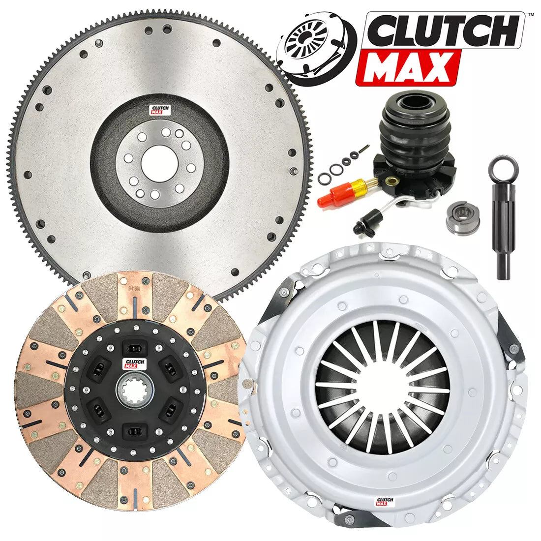 CLUTCHMAX  STAGE 3 CLUTCH KIT & FLYWHEEL WITH SLAVE CYLINDER BUNDLE SET [CM07143DFWS-FW167957-ST3]