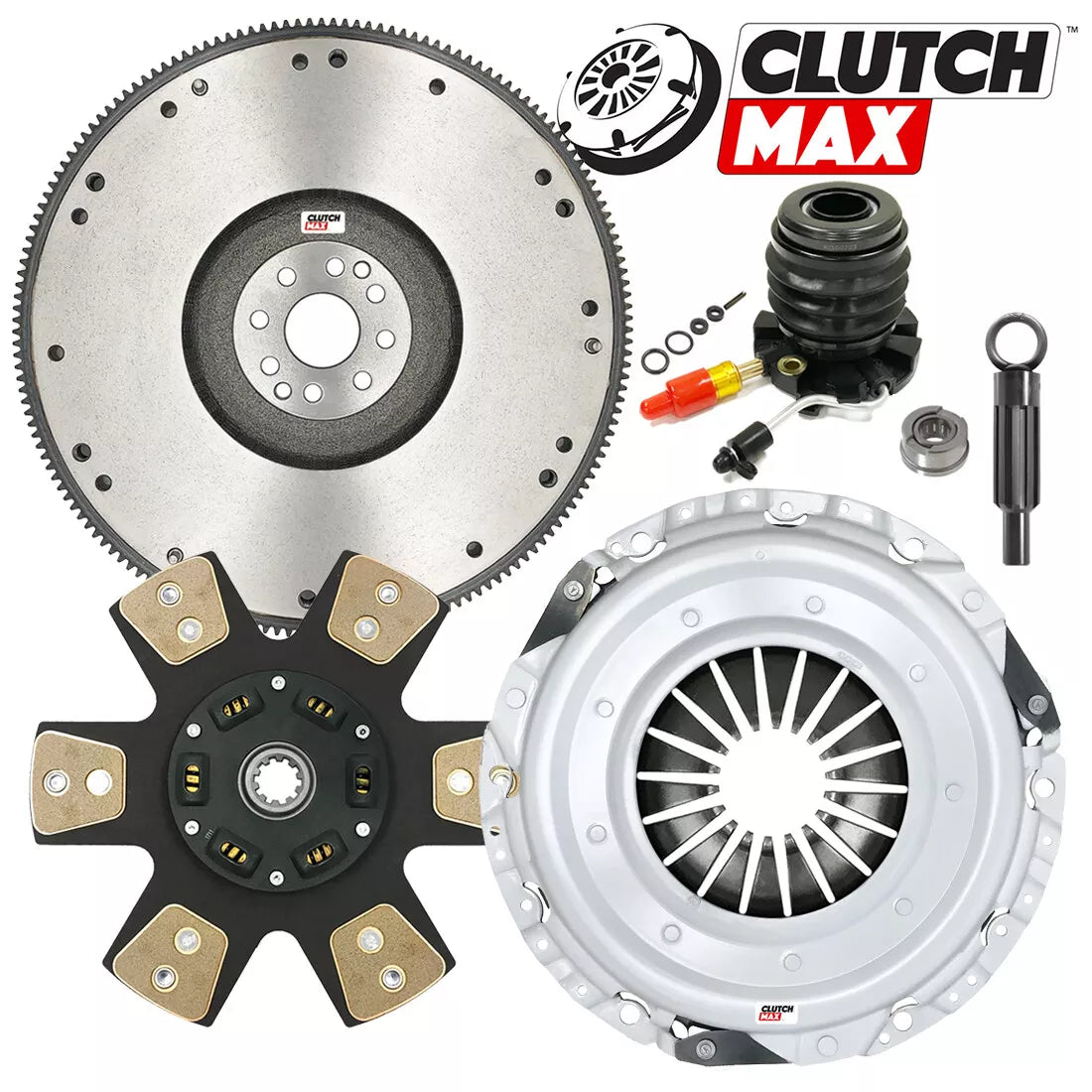 CLUTCHMAX STAGE 4 CLUTCH KIT & FLYWHEEL WITH SLAVE CYLINDER BUNDLE SET [CM07143HDCWS-FW167957-ST4]