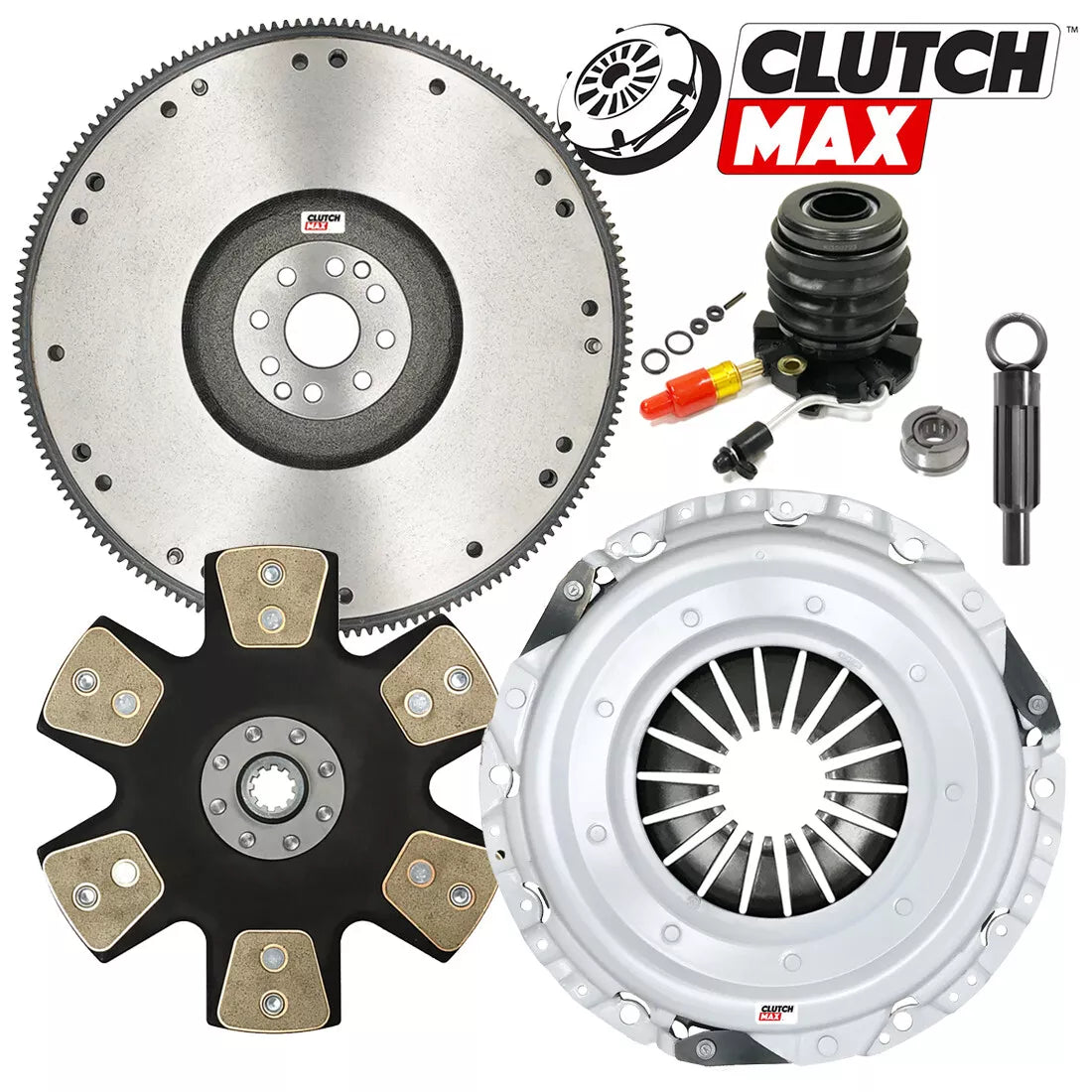 CLUTCHMAX STAGE 5 CLUTCH KIT & FLYWHEEL WITH SLAVE CYLINDER BUNDLE SET [CM07143HDDWS-FW167957-ST5]