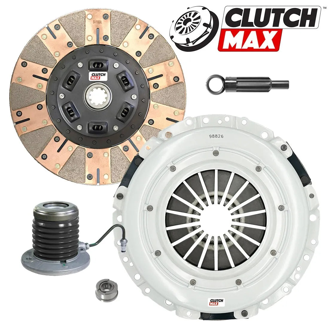 CLUTCHMAX STAGE 3 CLUTCH KIT WITH SLAVE CYLINDER BUNDLE SET [CM07187DFWS-ST3]