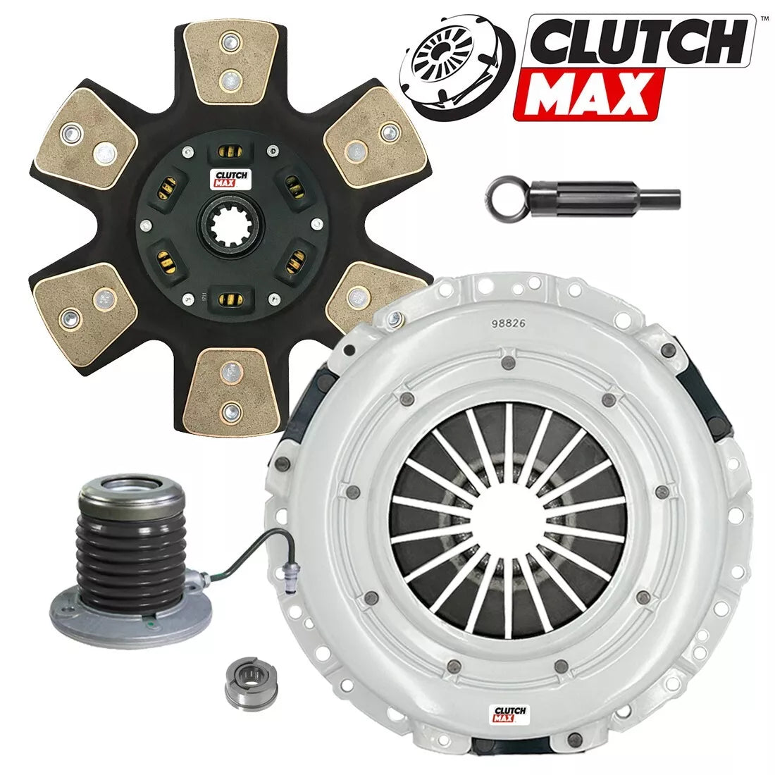 CLUTCHMAX STAGE 4 CLUTCH KIT WITH SLAVE CYLINDER BUNDLE SET [CM07187HDCWS-ST4]