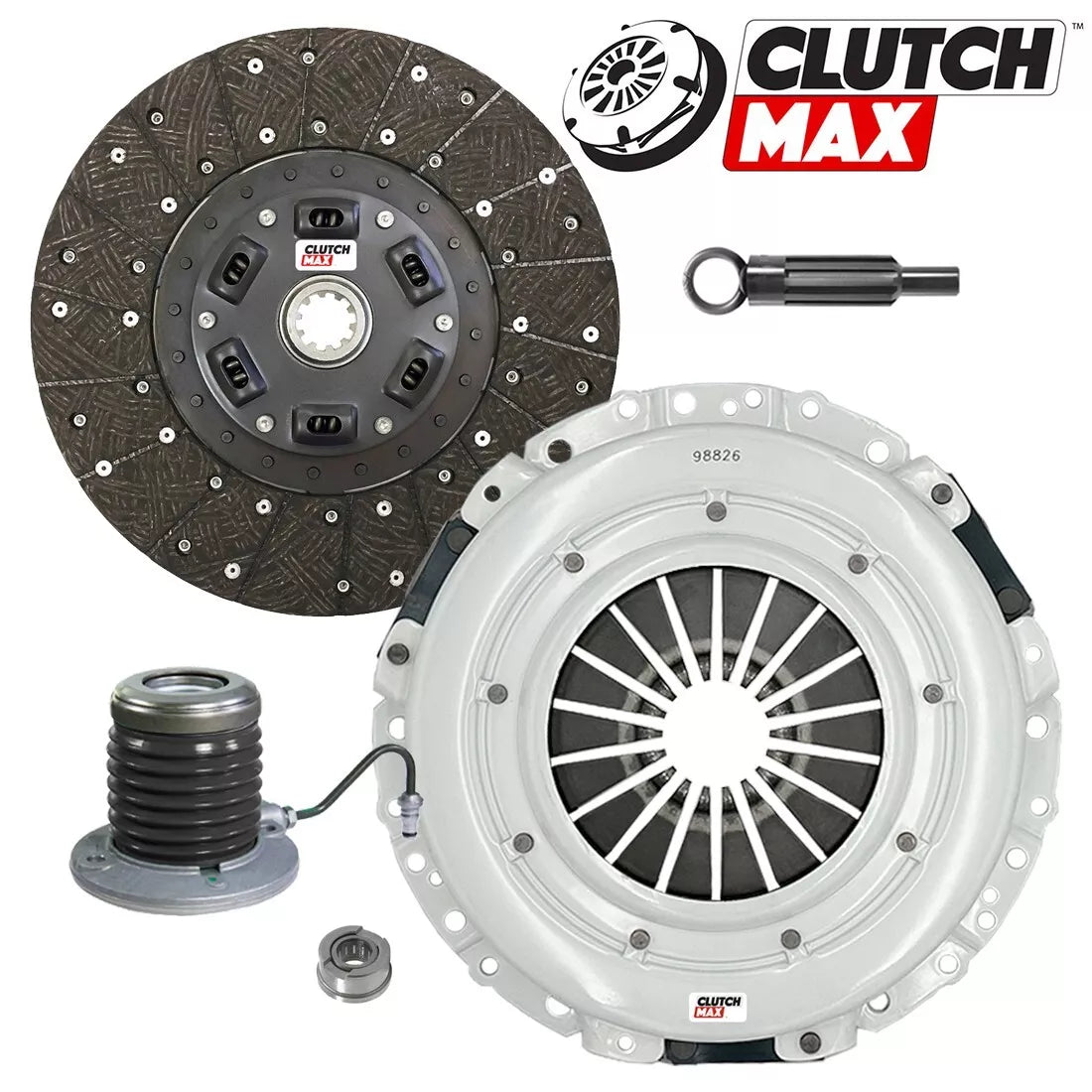 CLUTCHMAX STAGE 2 CLUTCH KIT WITH SLAVE CYLINDER BUNDLE SET [CM07187HDWS-ST2]